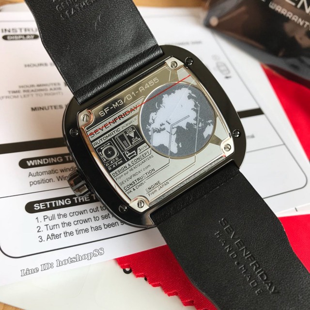 sevenfriday经典款男士腕表 七个星期五太空飞船灵感牌自动机械表 gjs2045